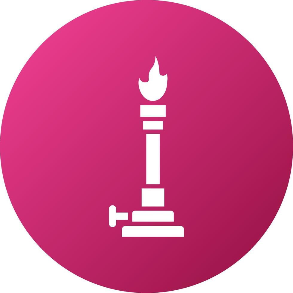 Bunsen Burner Icon Style vector