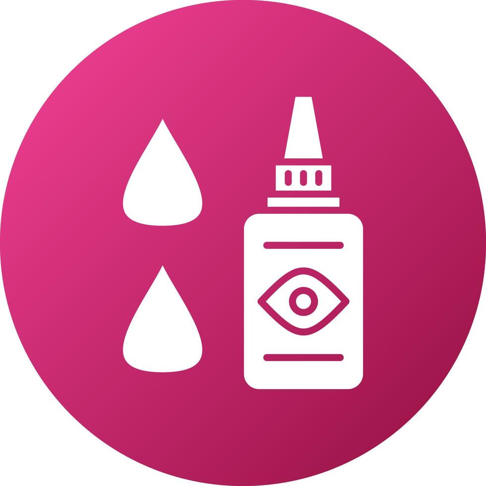 Medical Eye Drops Icon Style vector