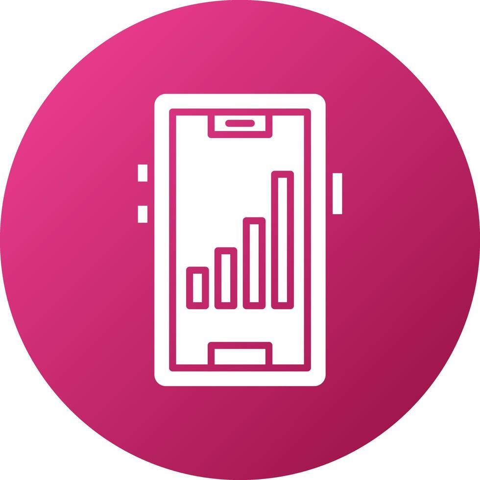 Signal Cellular 4 Bar Icon Style vector