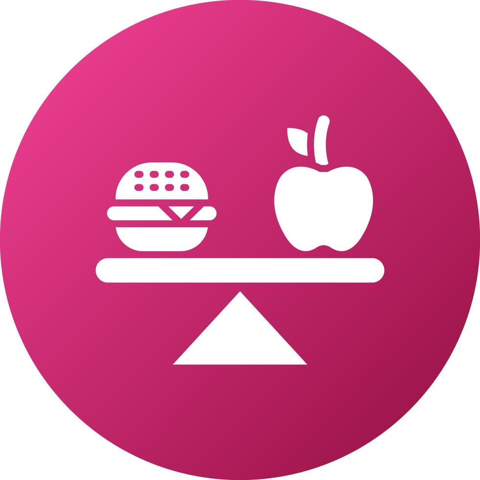 Balanced Diet Icon Style vector