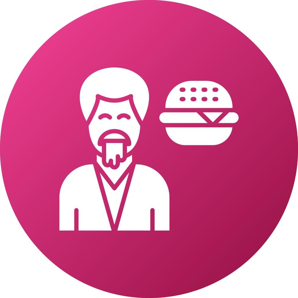 Eating Disorder Icon Style vector