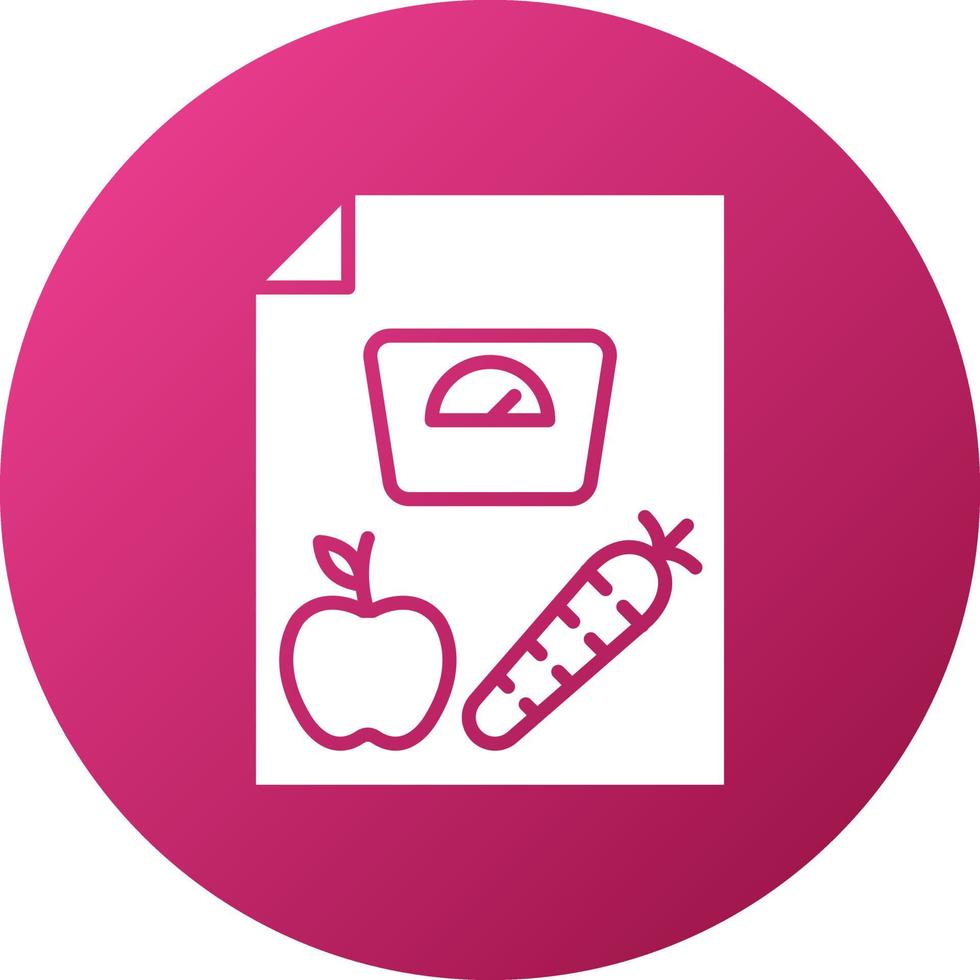 Dieting Tips Icon Style vector