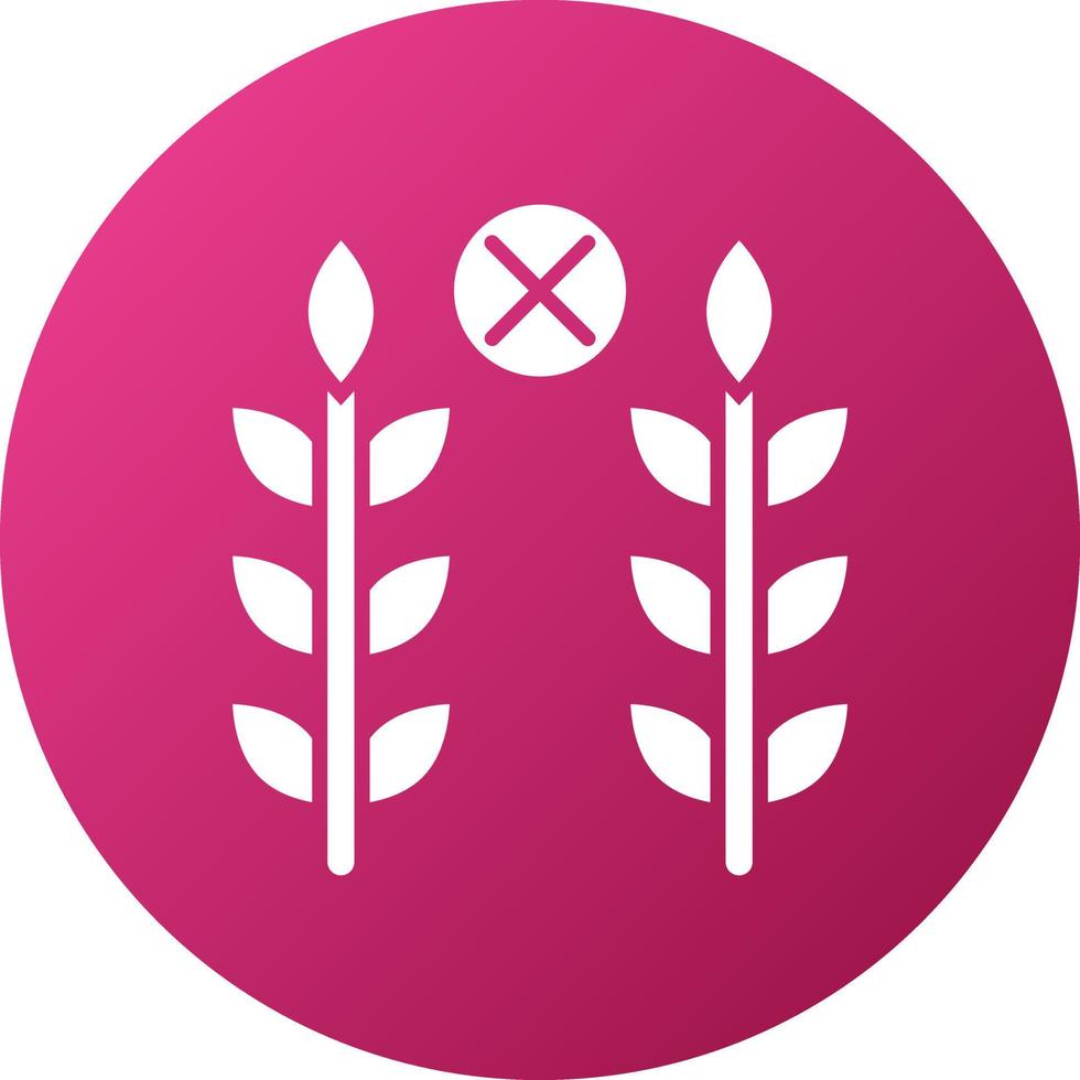 Gluten Free Food Icon Style vector