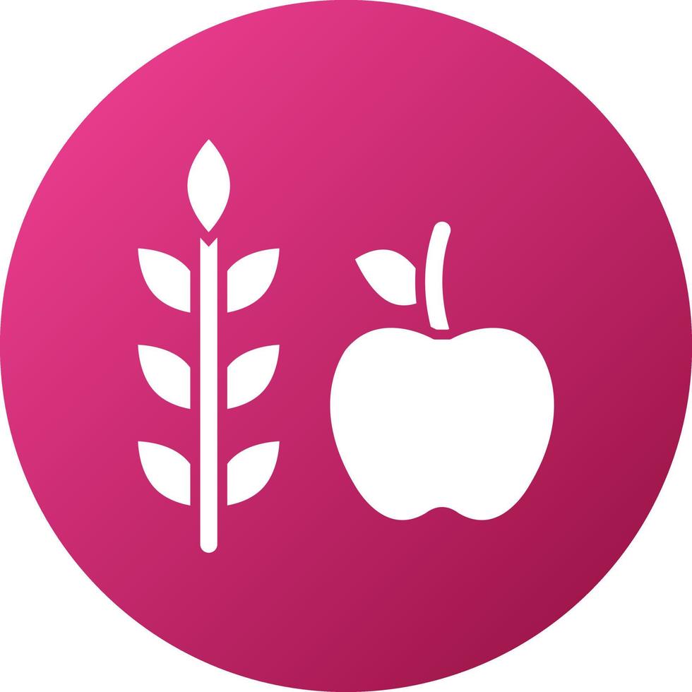High Fiber Food Icon Style vector