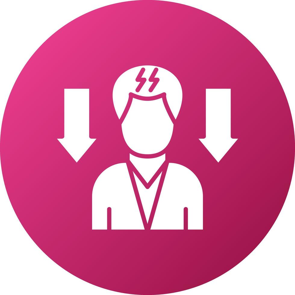 Lower Stress Levels Icon Style vector