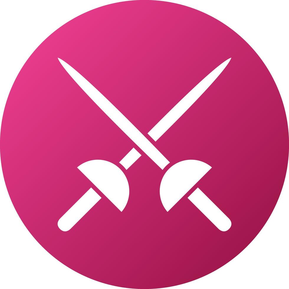 Fencing Icon Style vector