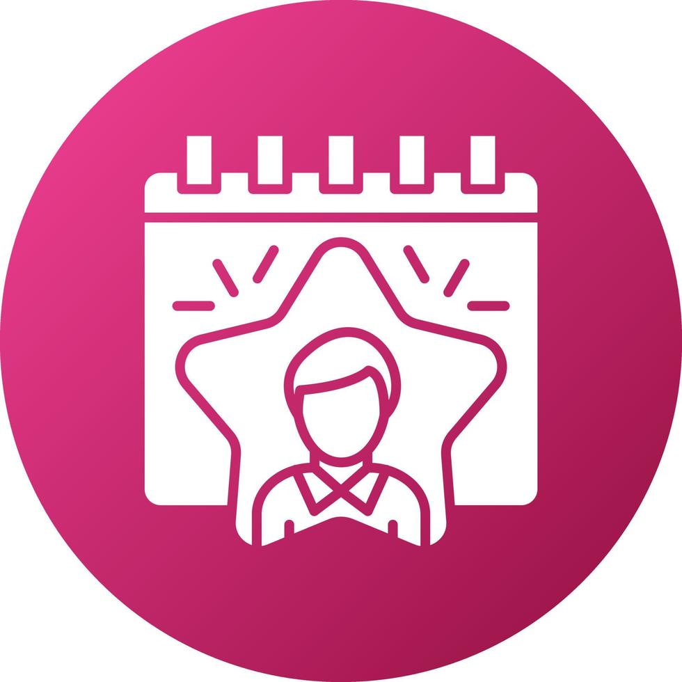 Employee of the Year Icon Style vector