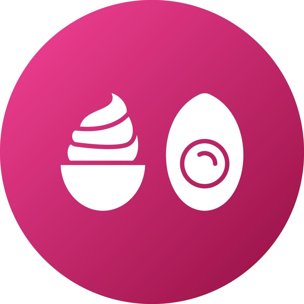 Deviled Eggs Icon Style vector