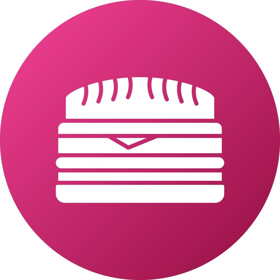 Cuban Sandwich Icon Style vector