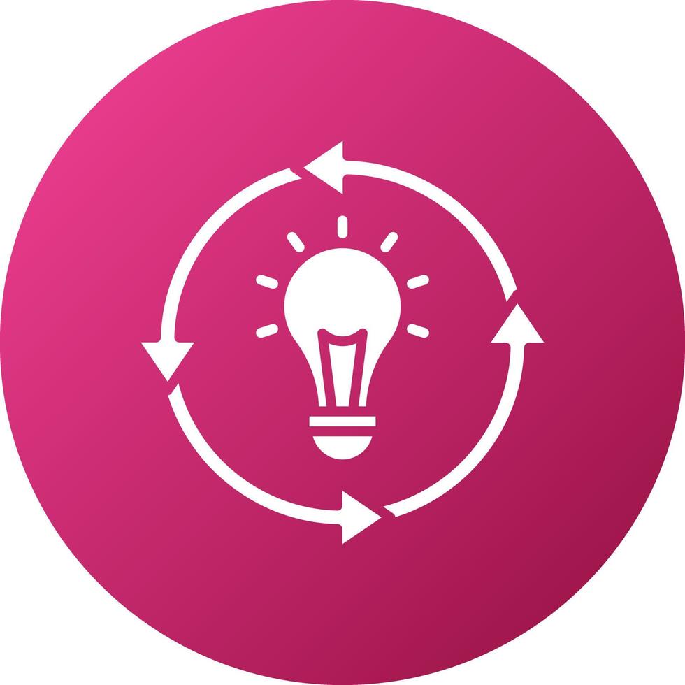 Circular Thinking Icon Style vector