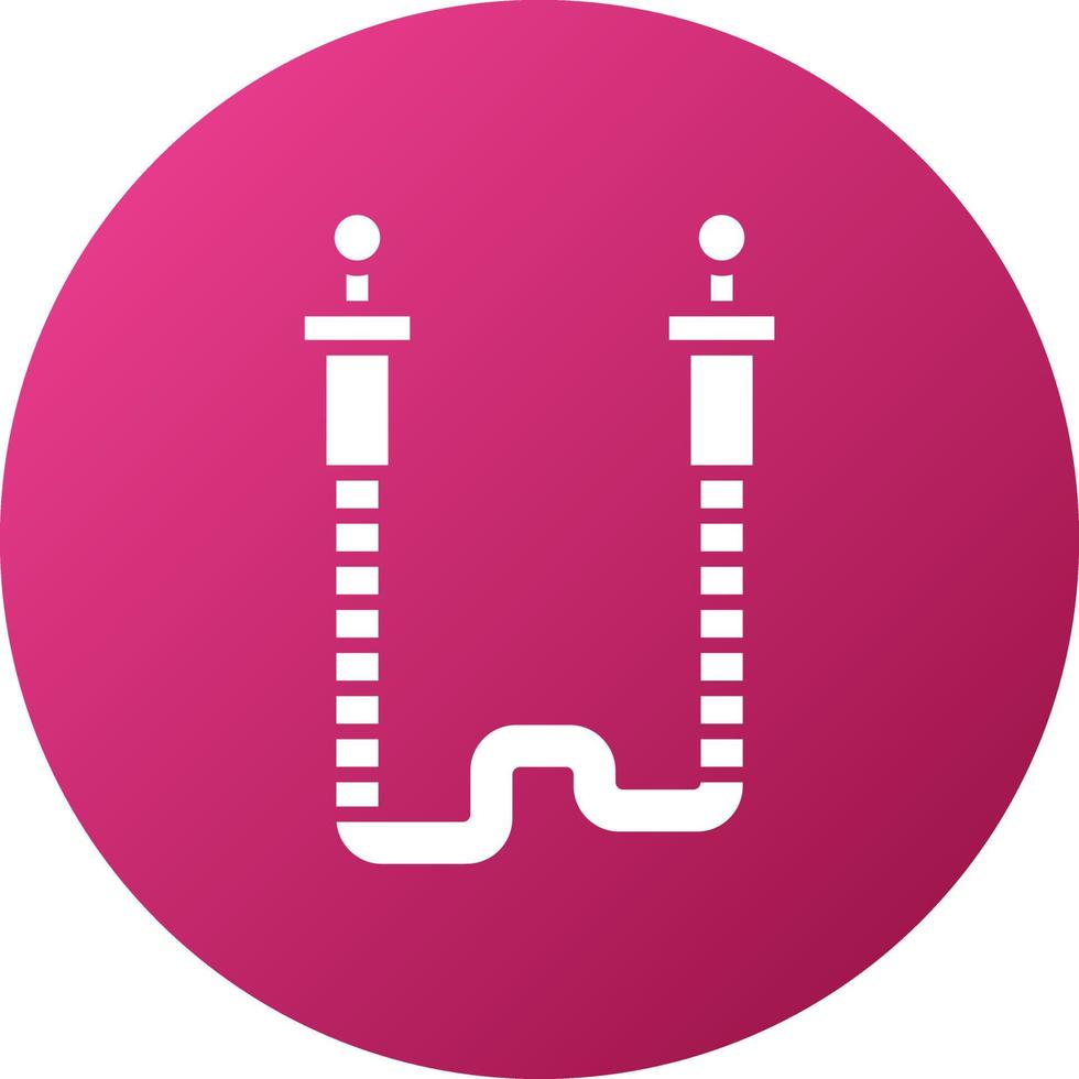 Jumping Rope Icon Style vector