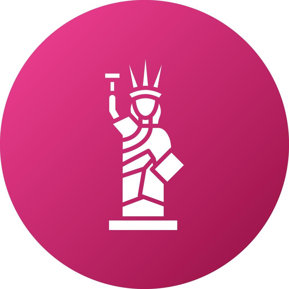 estatua de libertad icono estilo vector