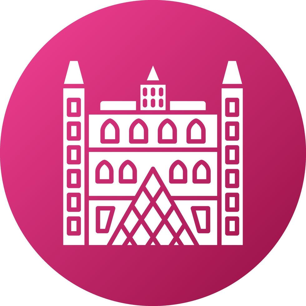 Louvre Icon Style vector