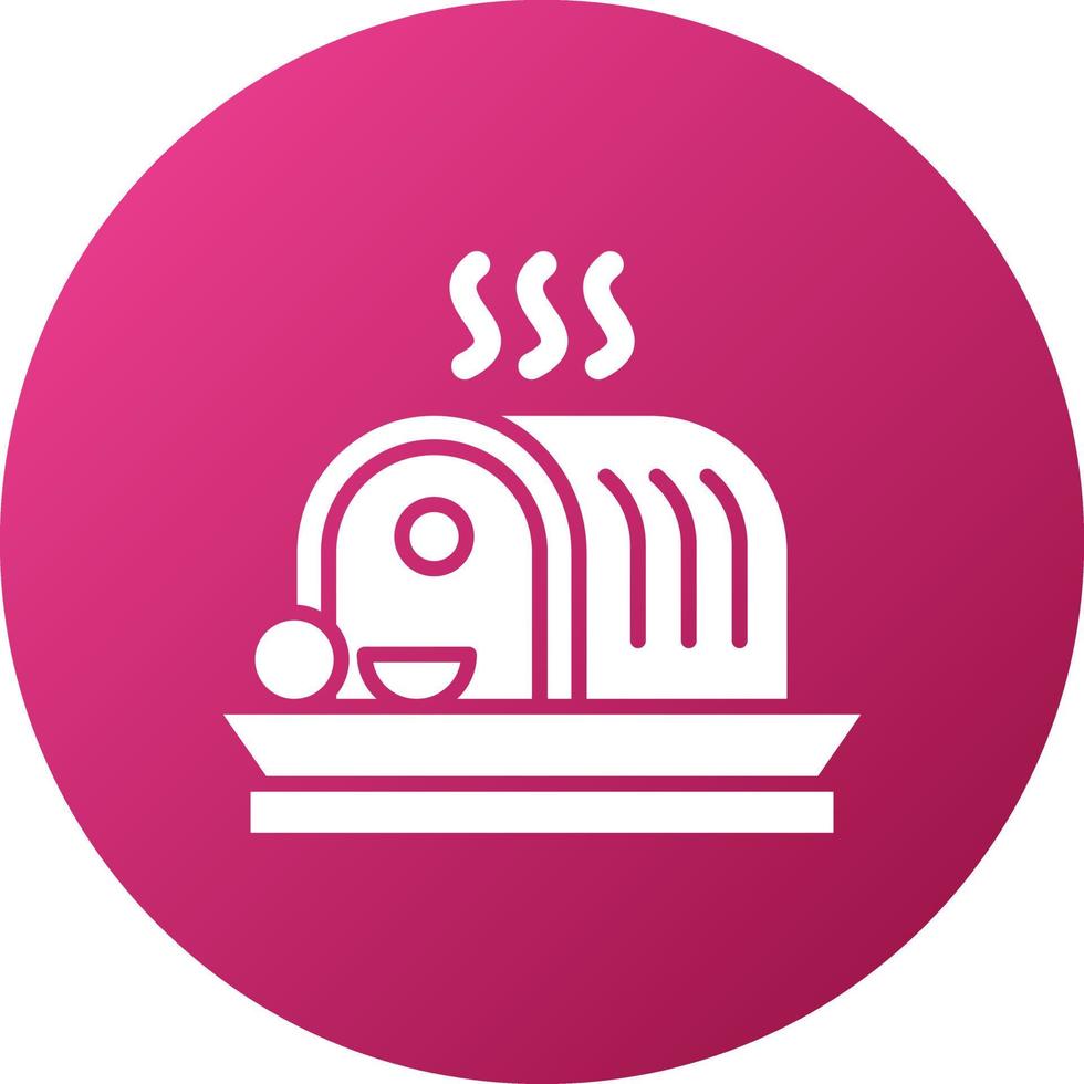 Roasted Meat Icon Style vector