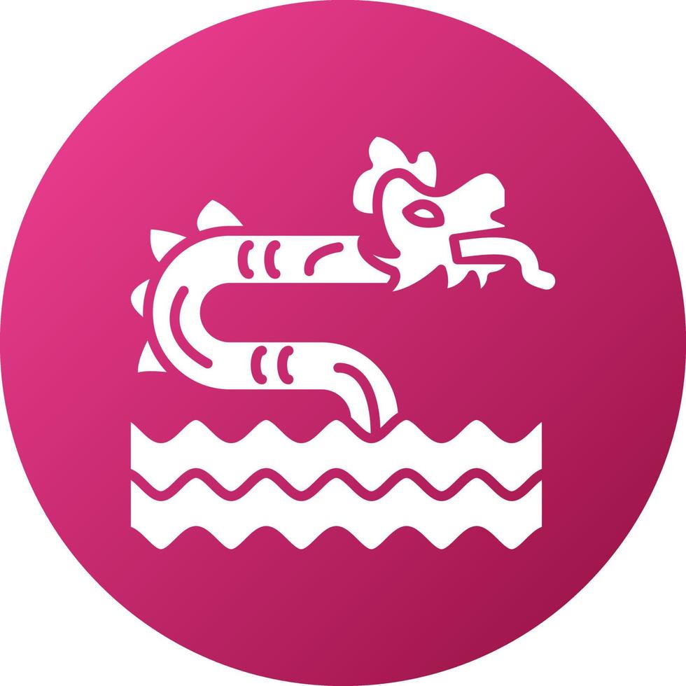Sea Monster Icon Style vector