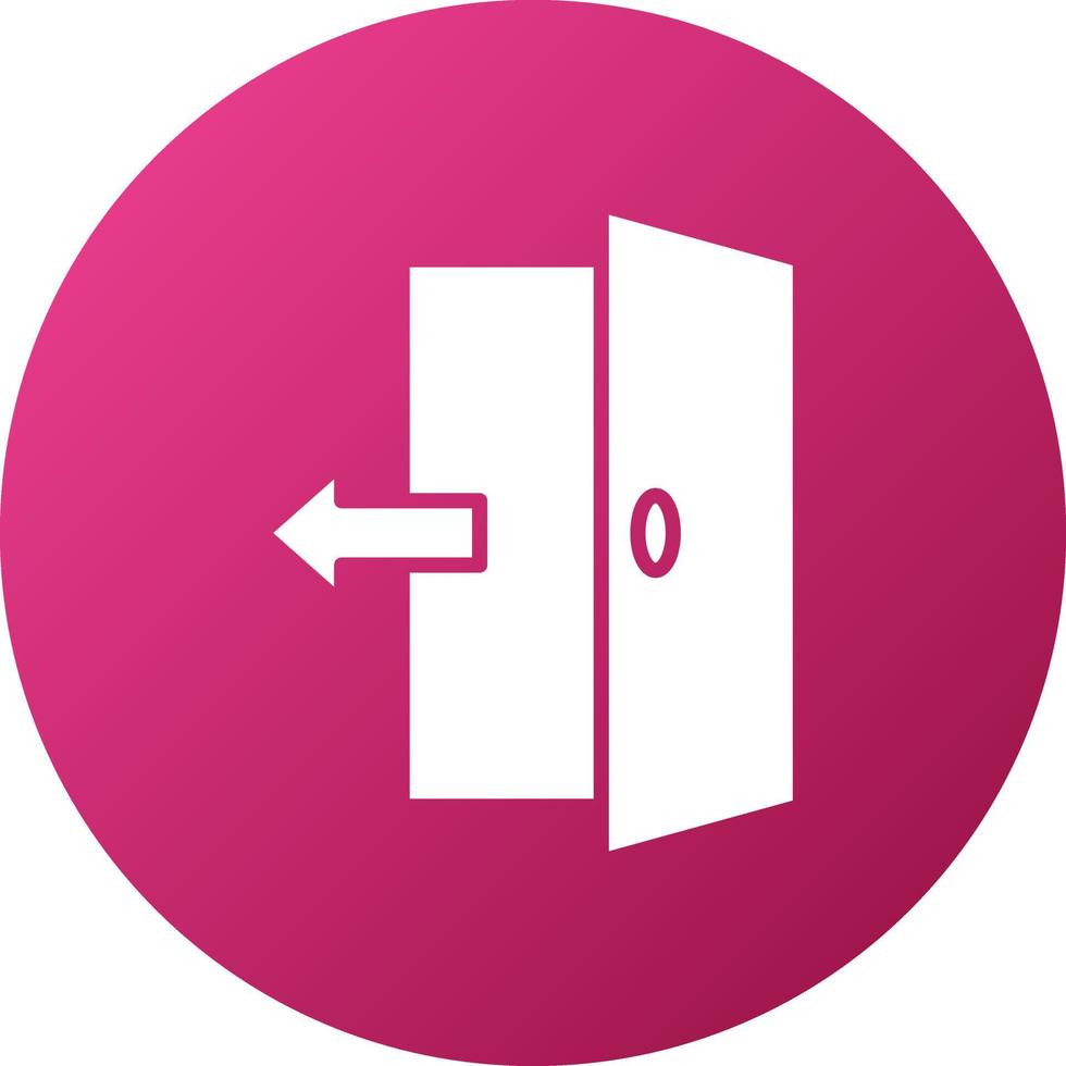 Exit Door Icon Style vector