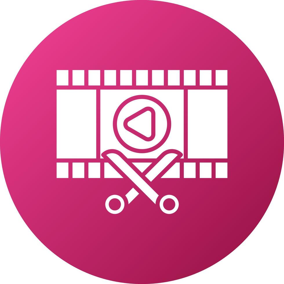 Film Editing Icon Style vector
