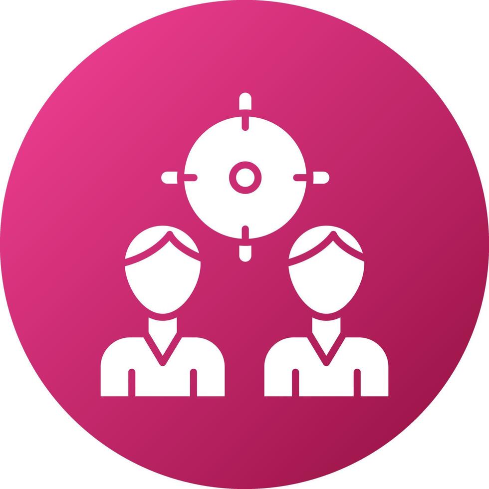 Focus Group Icon Style vector