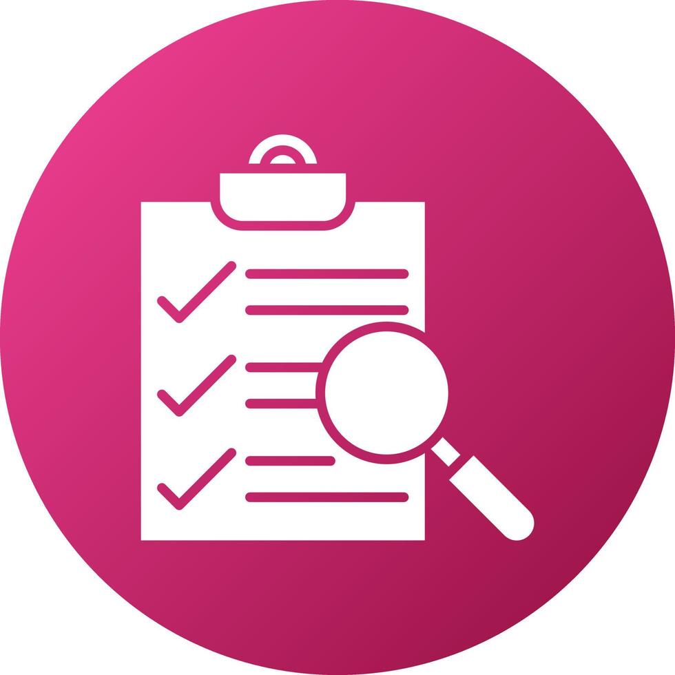 Survey Search Icon Style vector