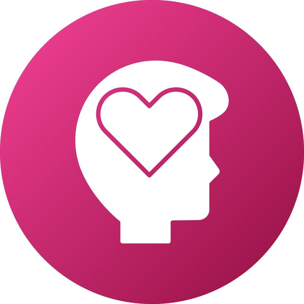 Emotional Intelligence Icon Style vector