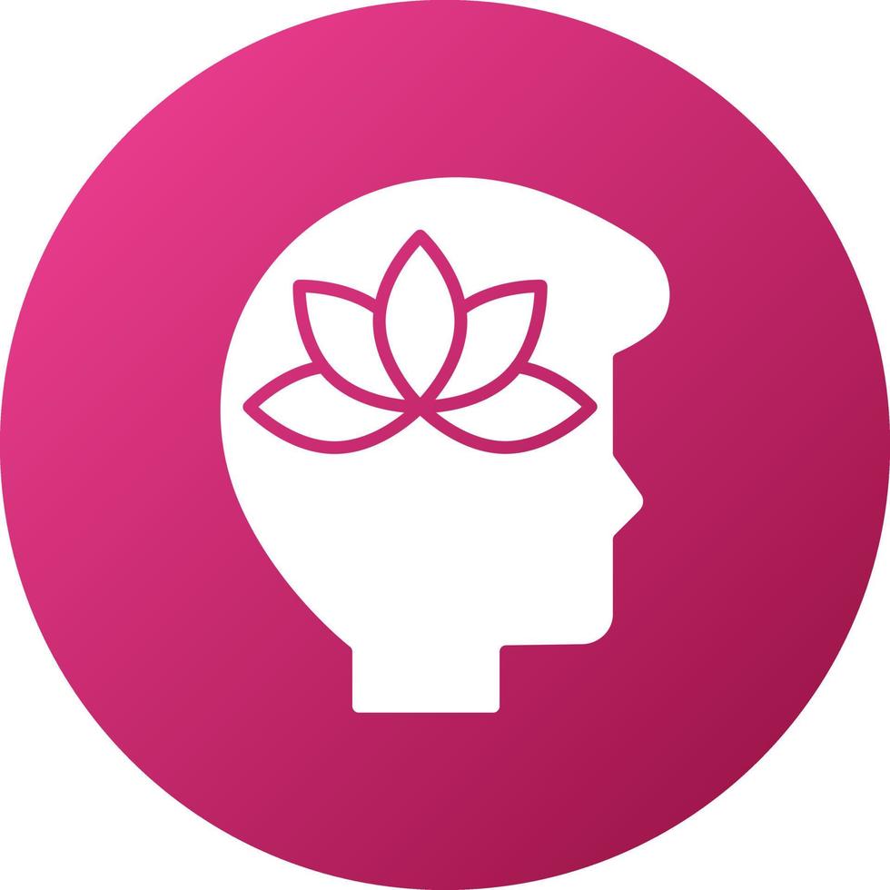 Meditation Icon Style vector