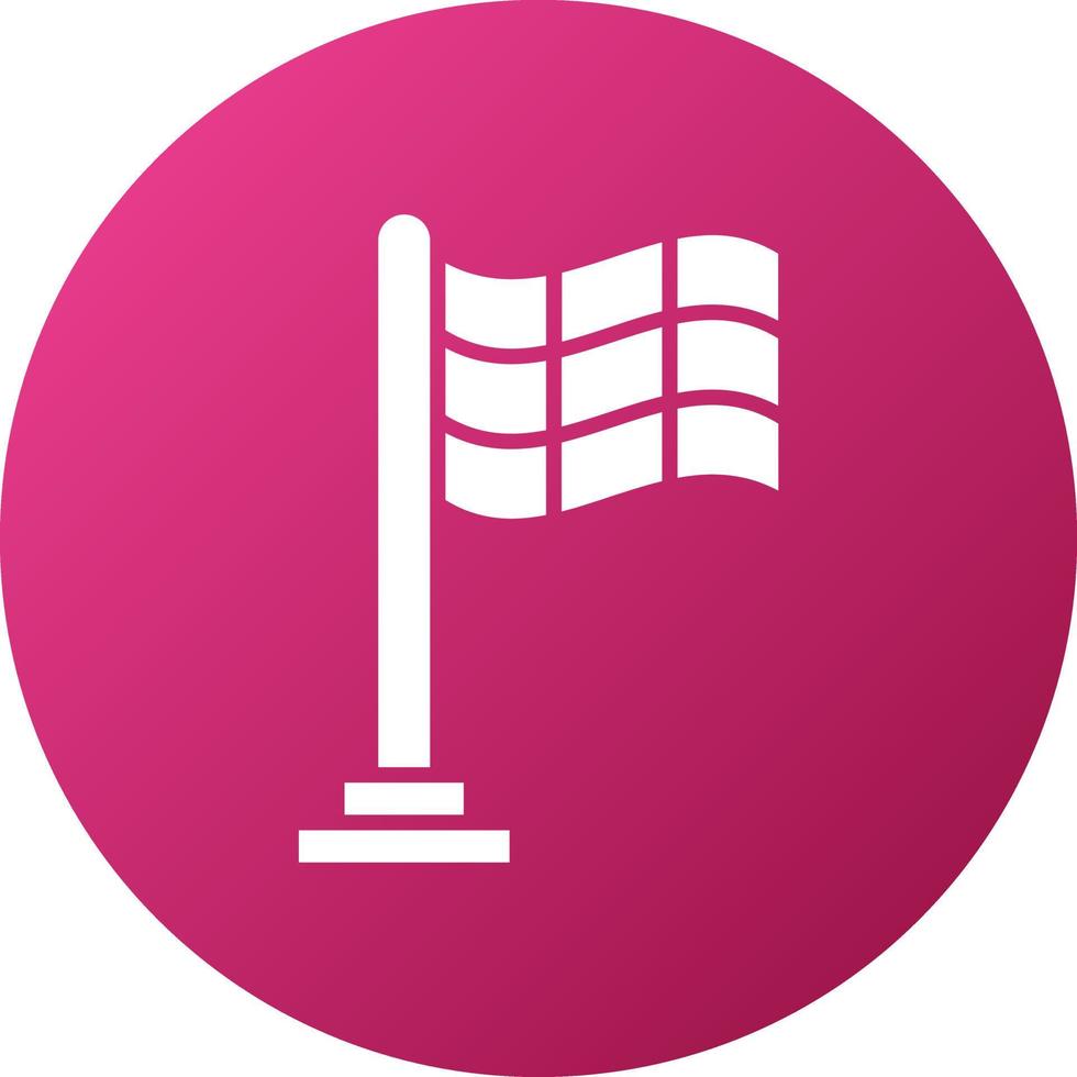 Goal Flag Icon Style vector