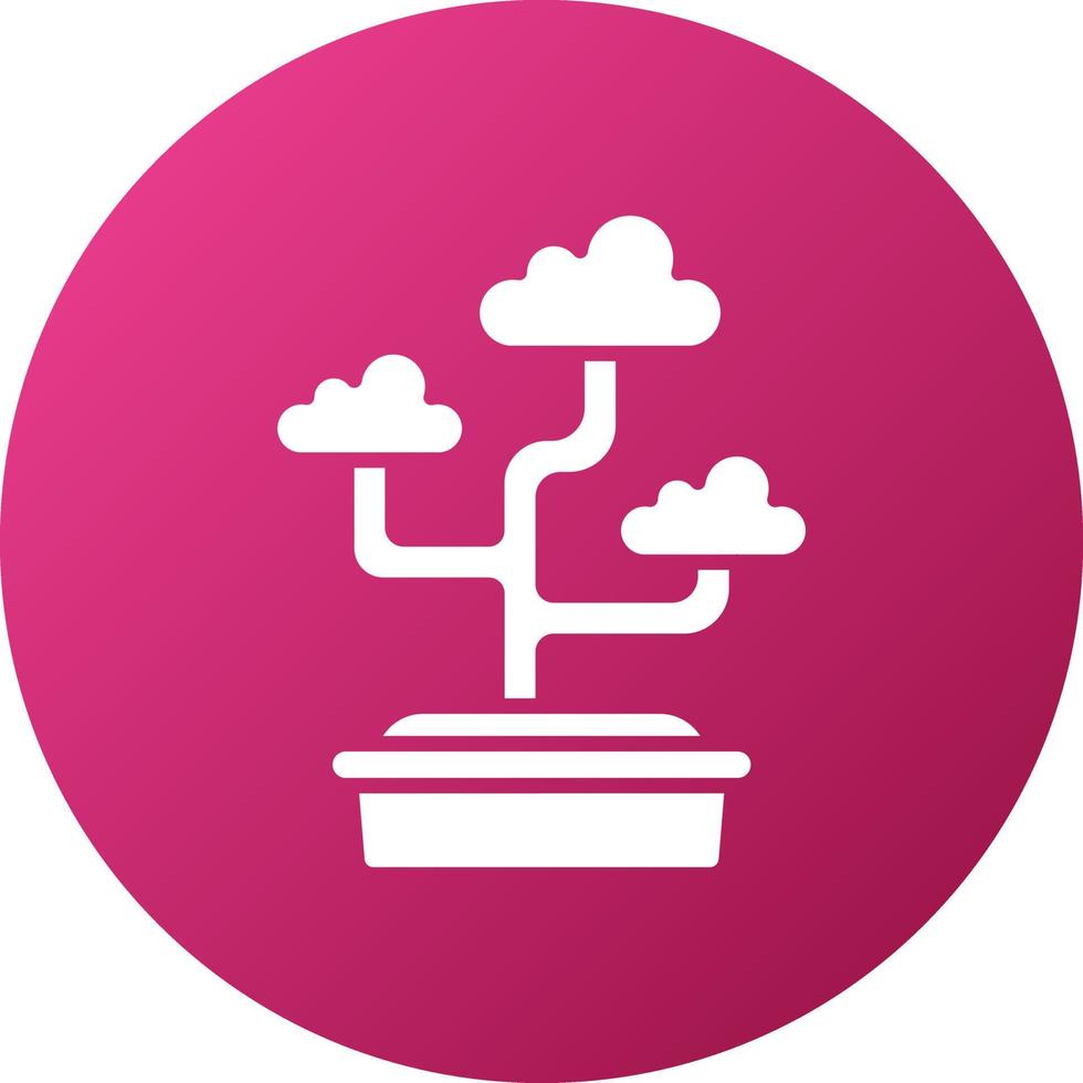 bonsai icono estilo vector