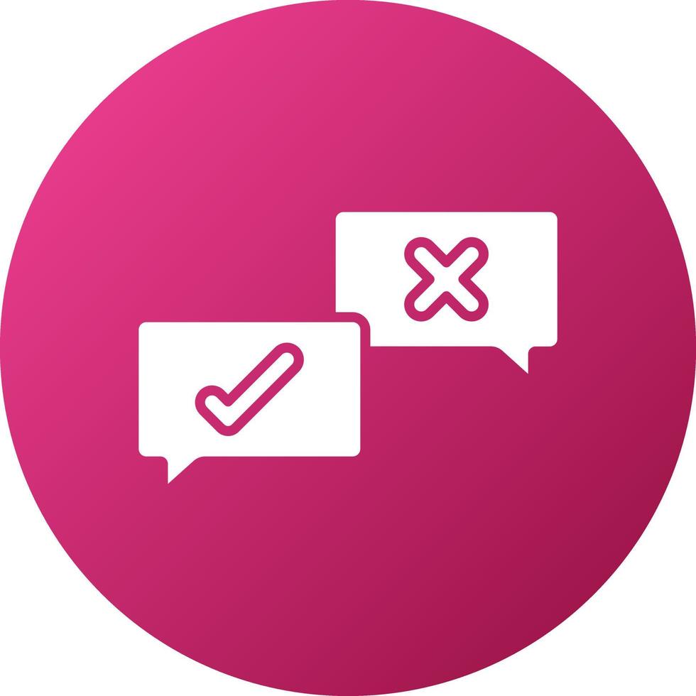 Debate Icon Style vector