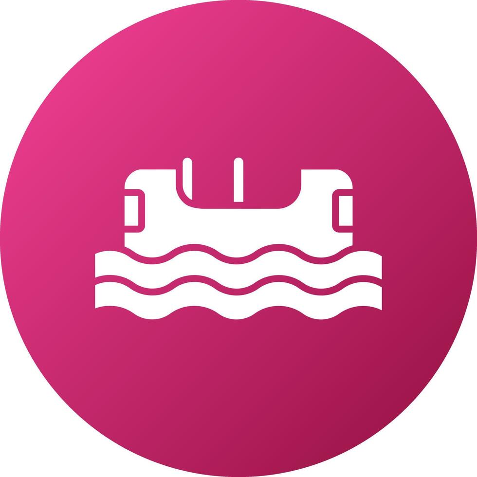 Log Flume Icon Style vector