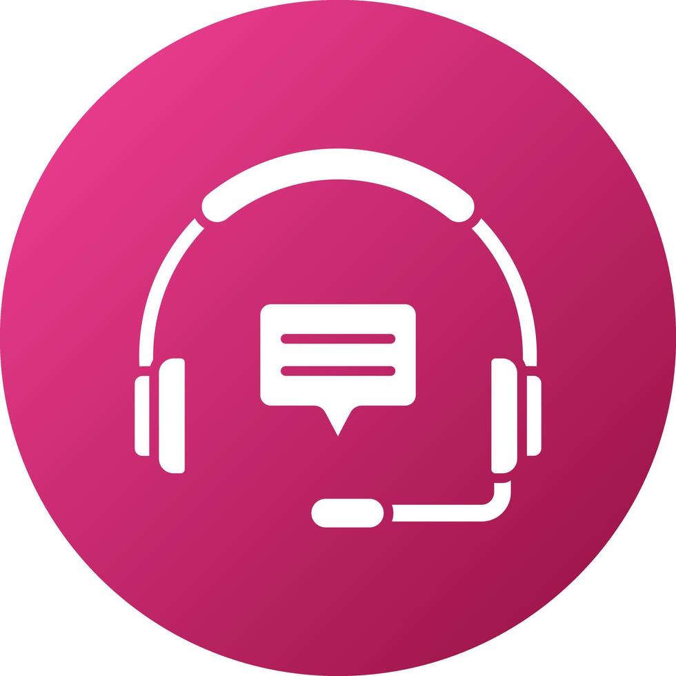 Headset Icon Style 21800949 Vector Art at Vecteezy