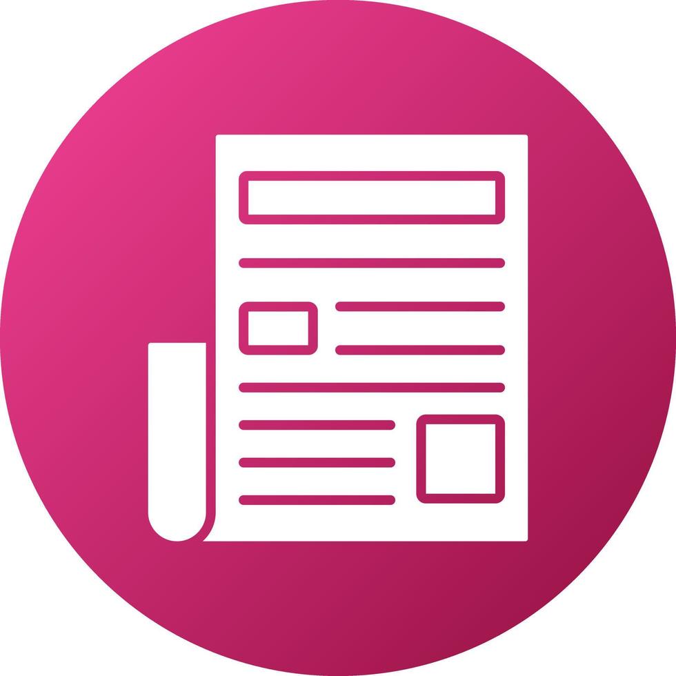 News Headline Icon Style vector