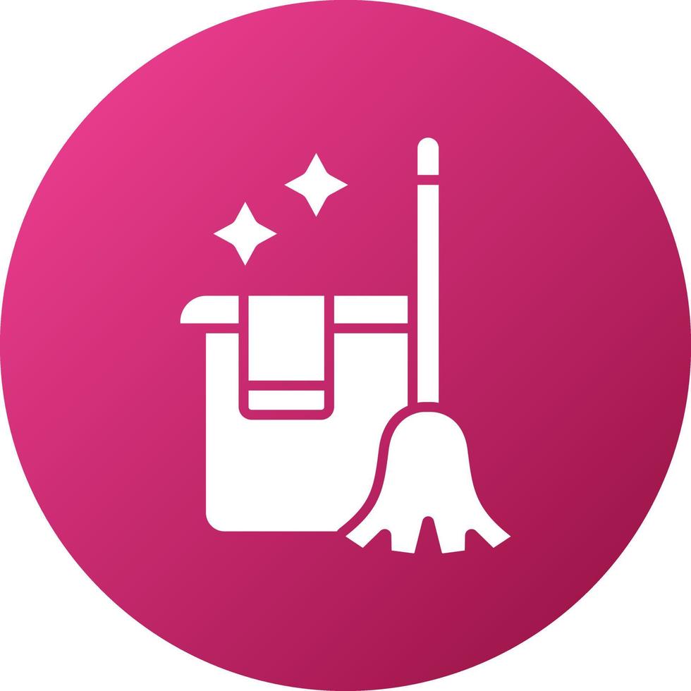 Home Cleaning Icon Style vector