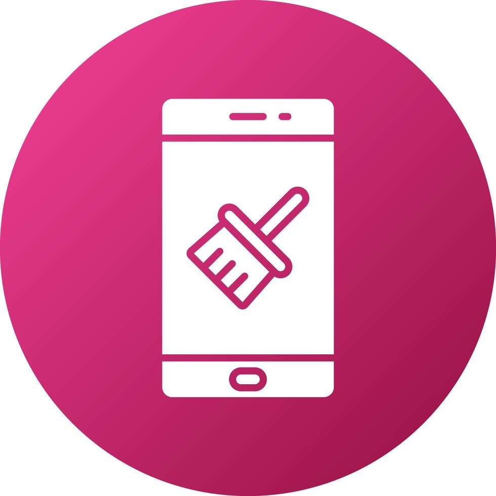 Cleaner Mobile App Icon Style vector