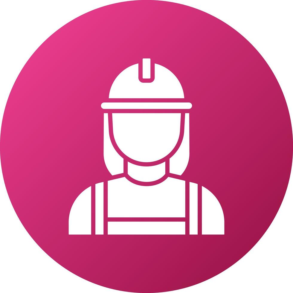 constructor hembra icono estilo vector