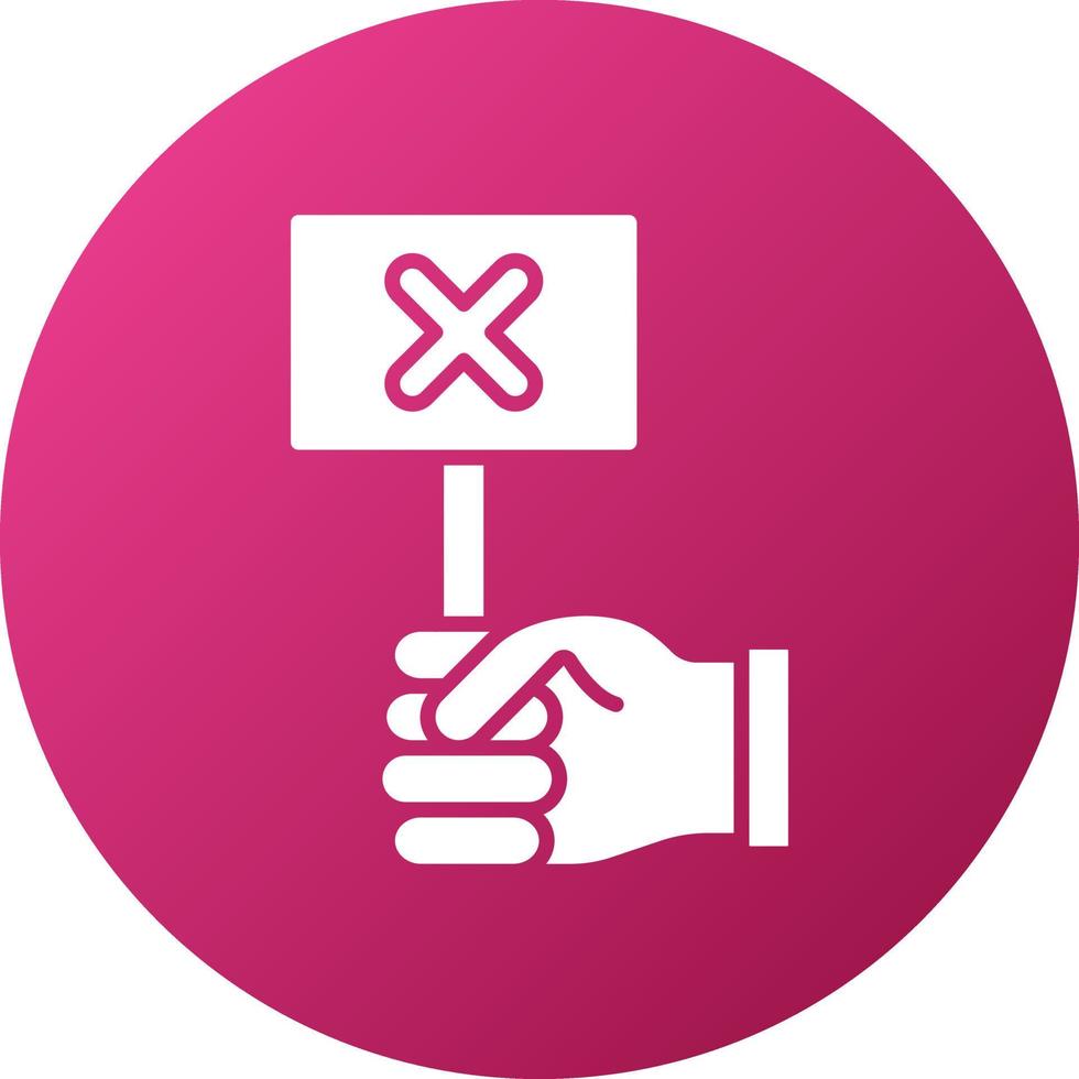Against Icon Style vector