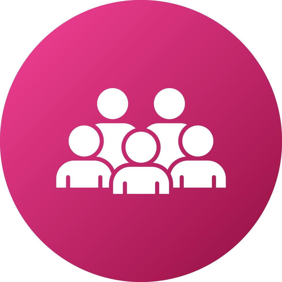 Crowd Icon Style vector