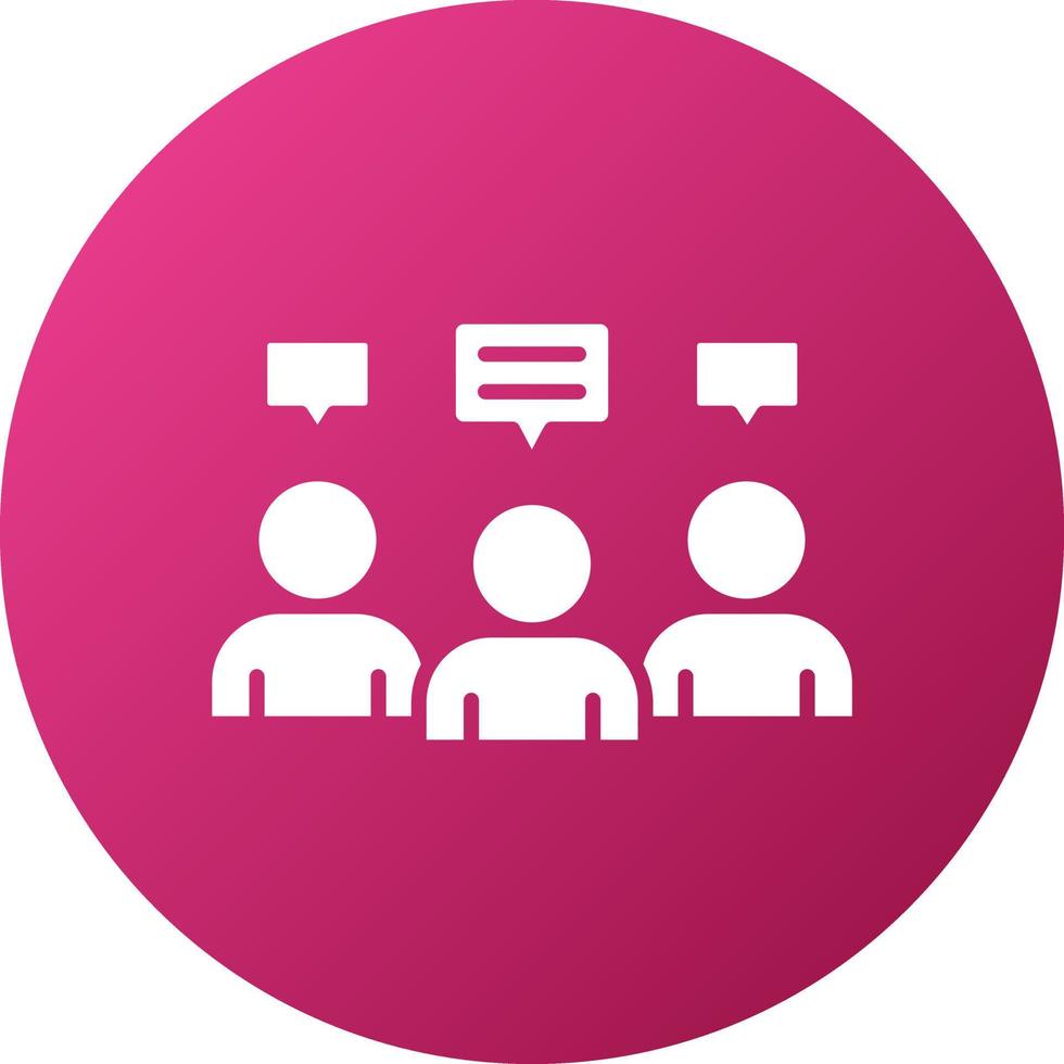 Internal Meeting Icon Style vector