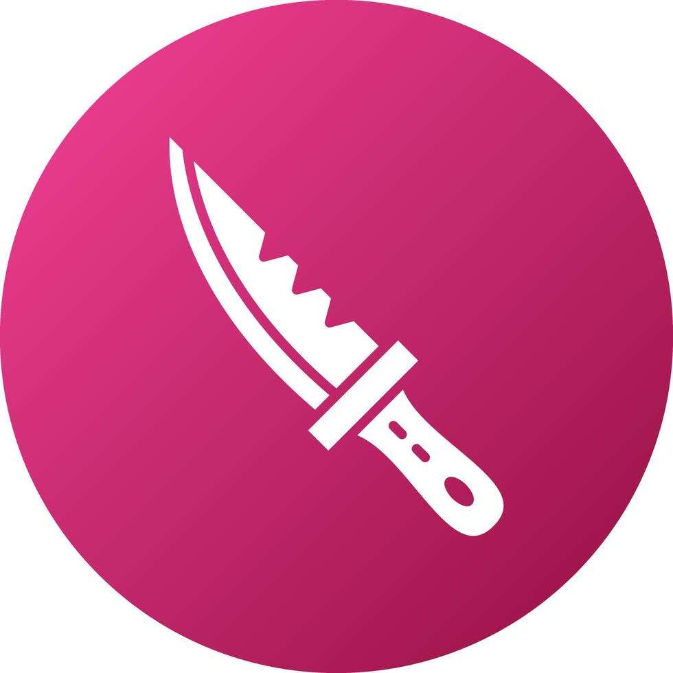 Diving Knife Icon Style vector