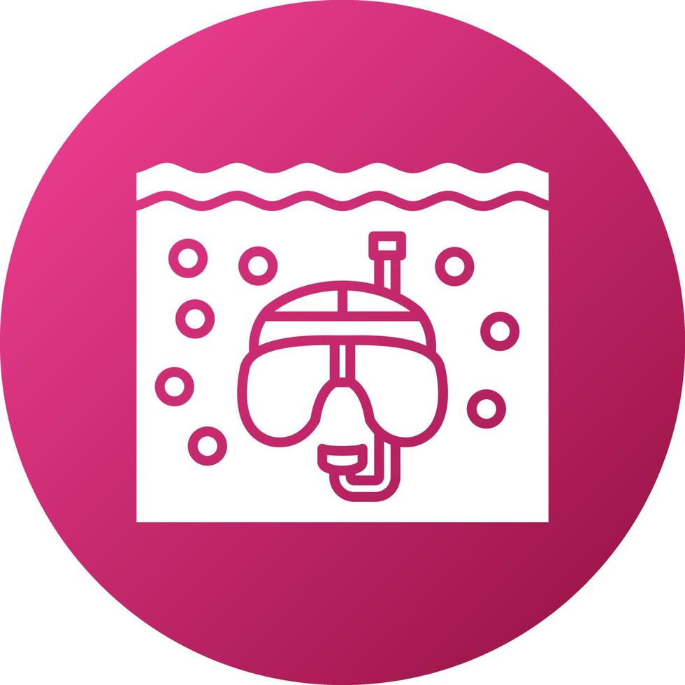 Snorkeling Icon Style vector