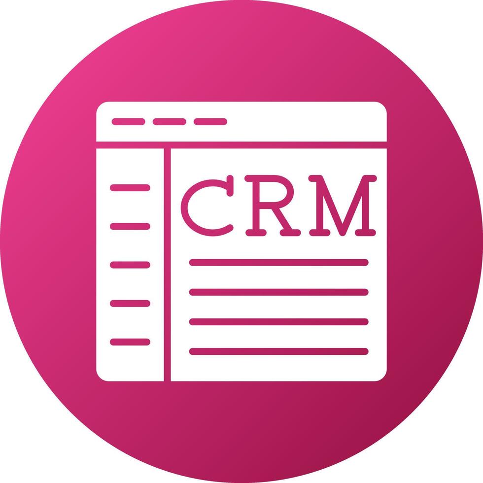 Crm Icon Style vector