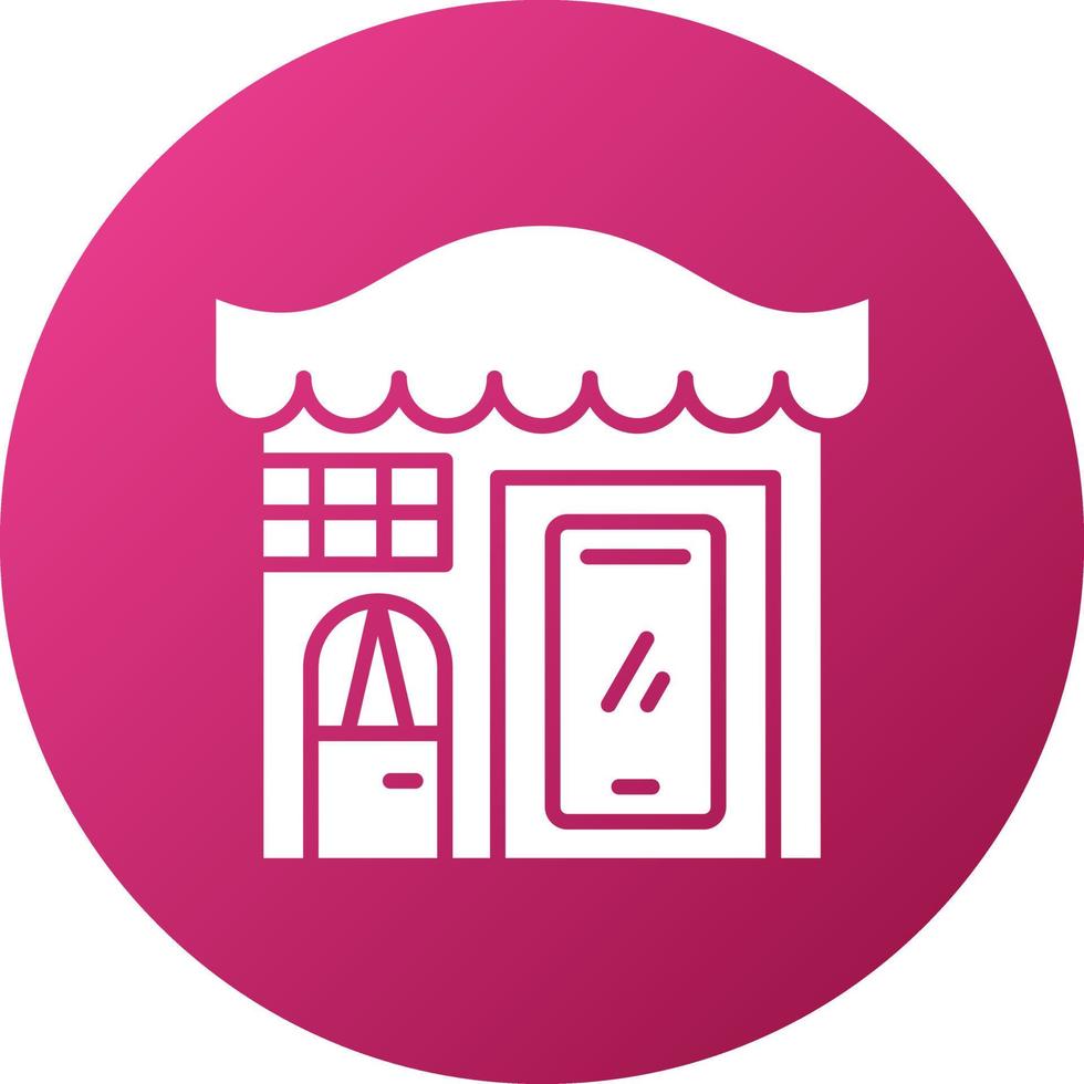 Mobile Shop Icon Style vector