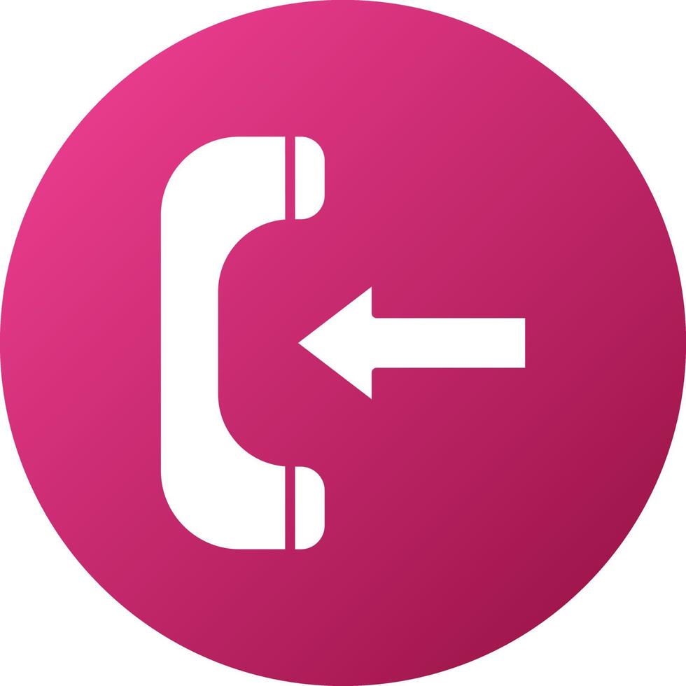 Incoming Call Icon Style vector