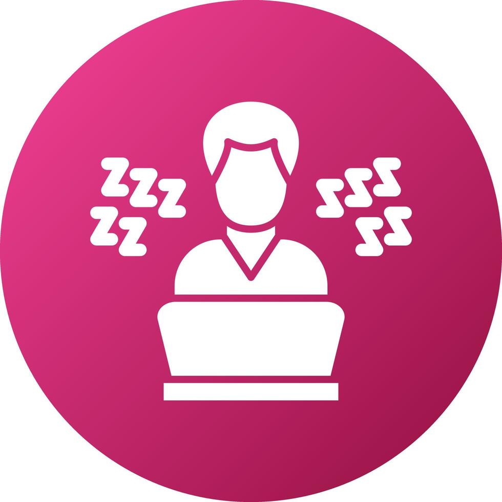 Lazy Work Icon Style vector