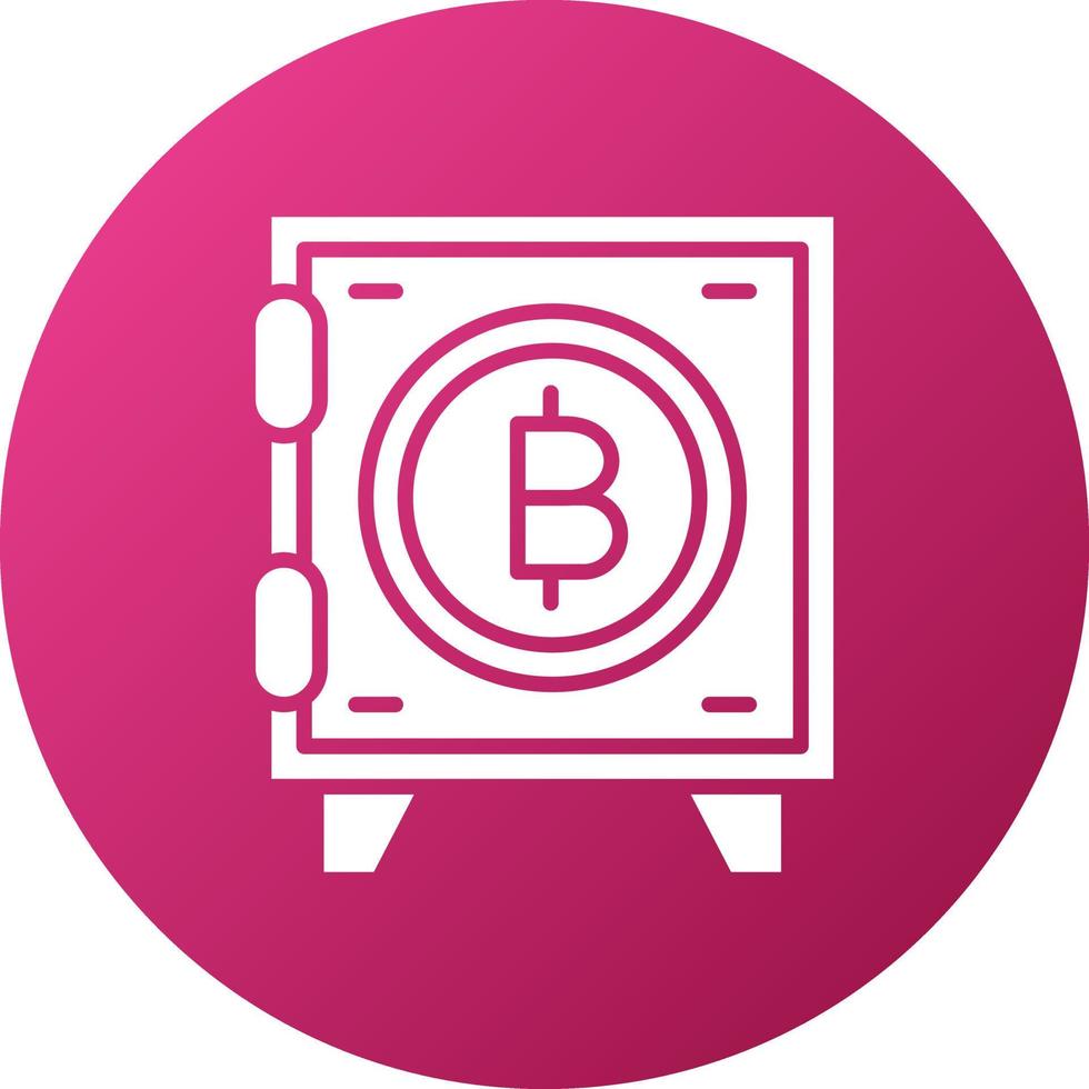 Crypto Vault Icon Style vector