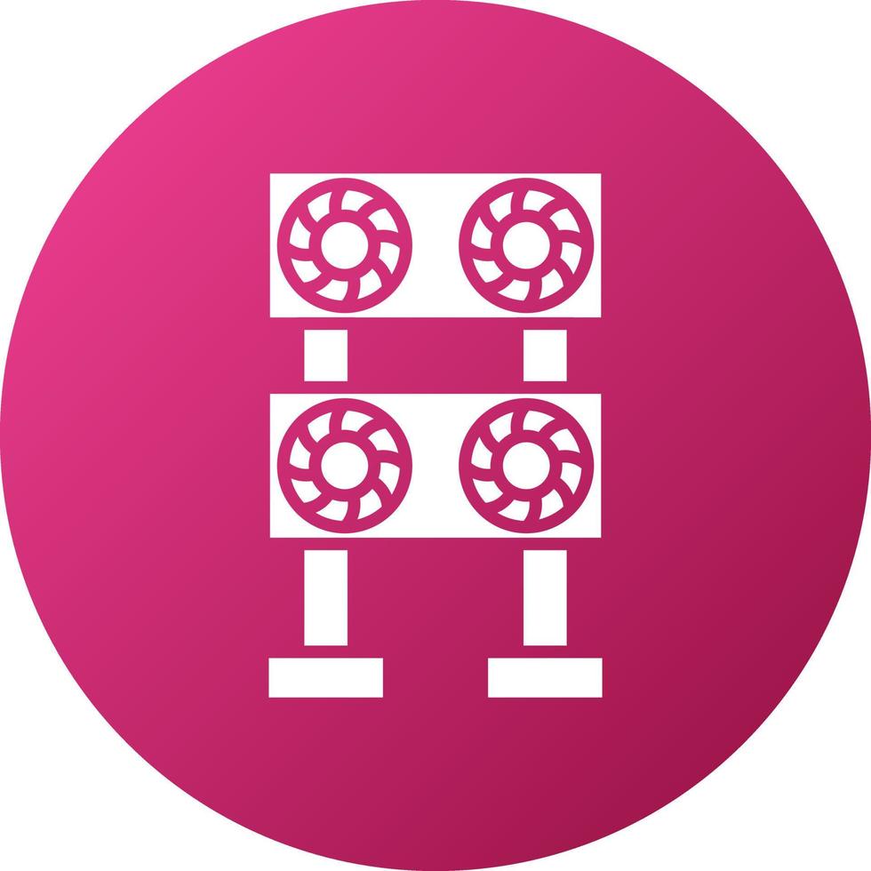 Mining Farm Icon Style vector