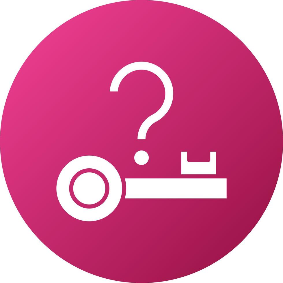Lost Key Icon Style vector