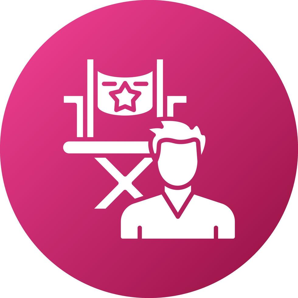 Director Male Icon Style vector