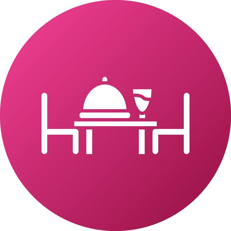 Dinner Table Icon Style vector