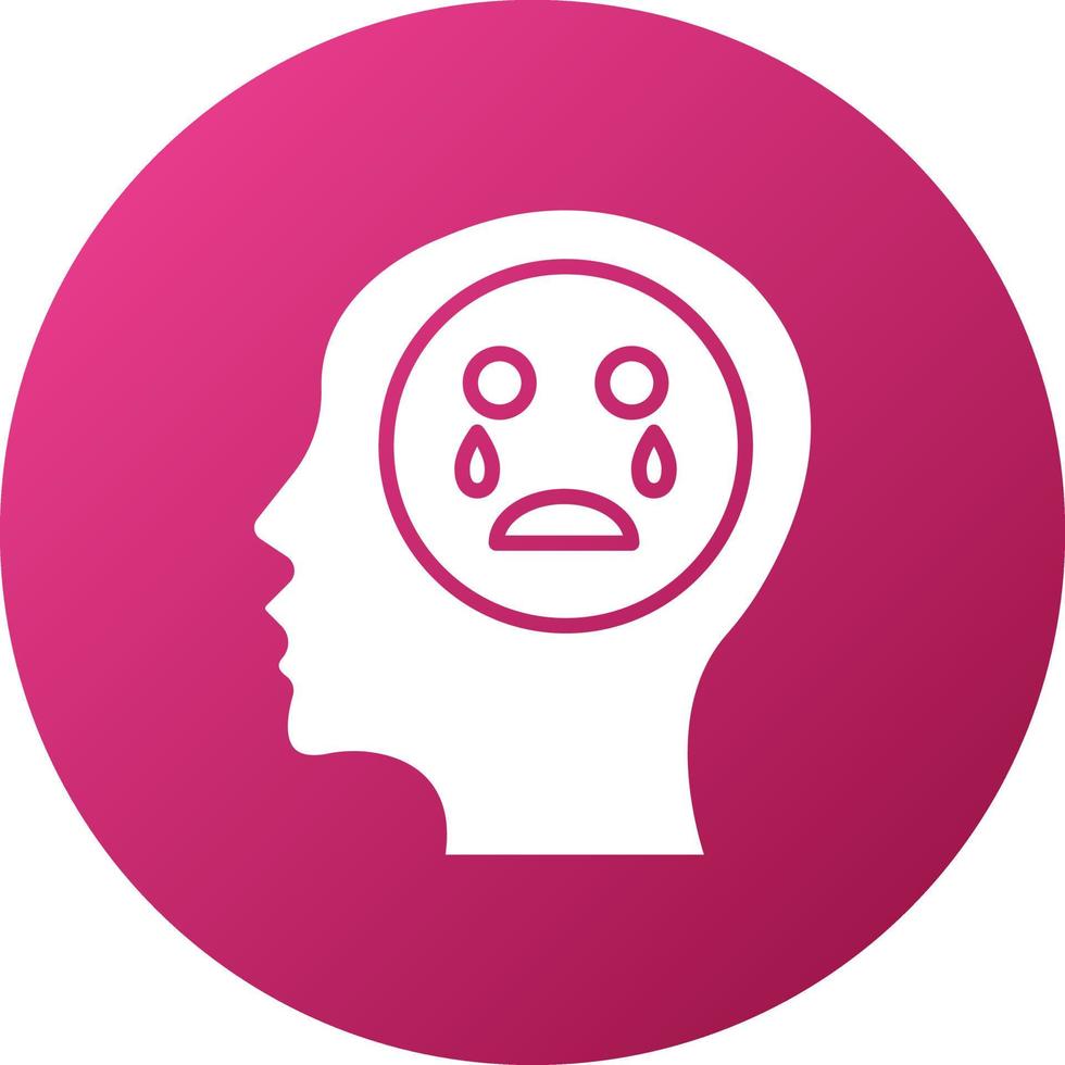 Grief Icon Style vector