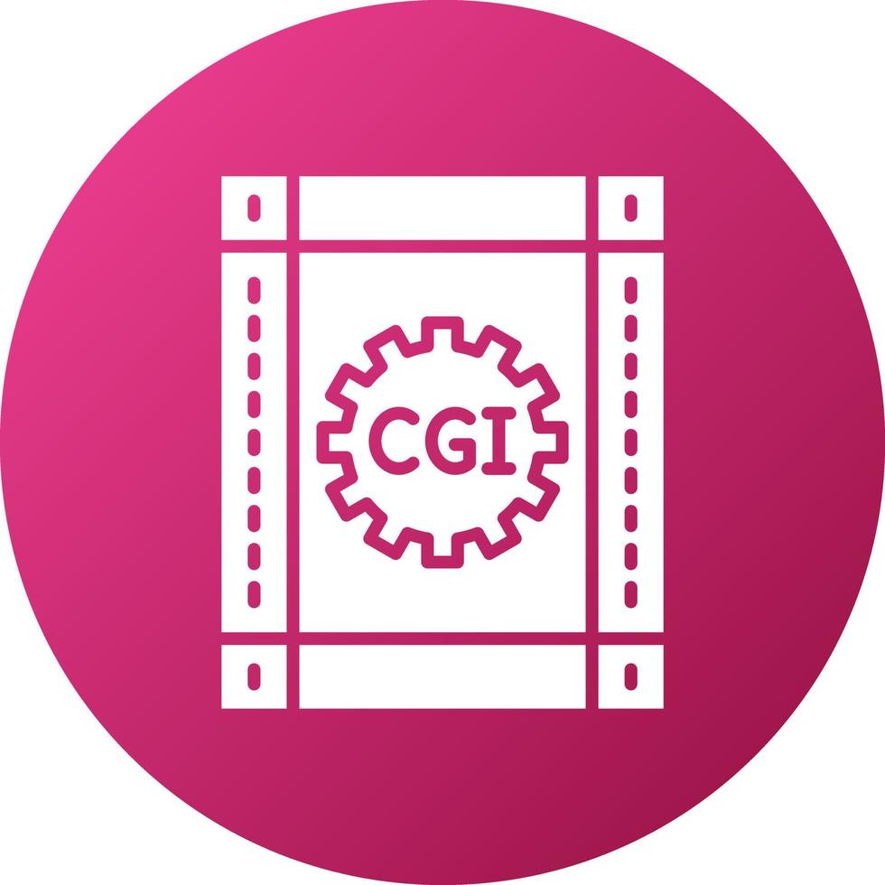 CGI Film Icon Style vector